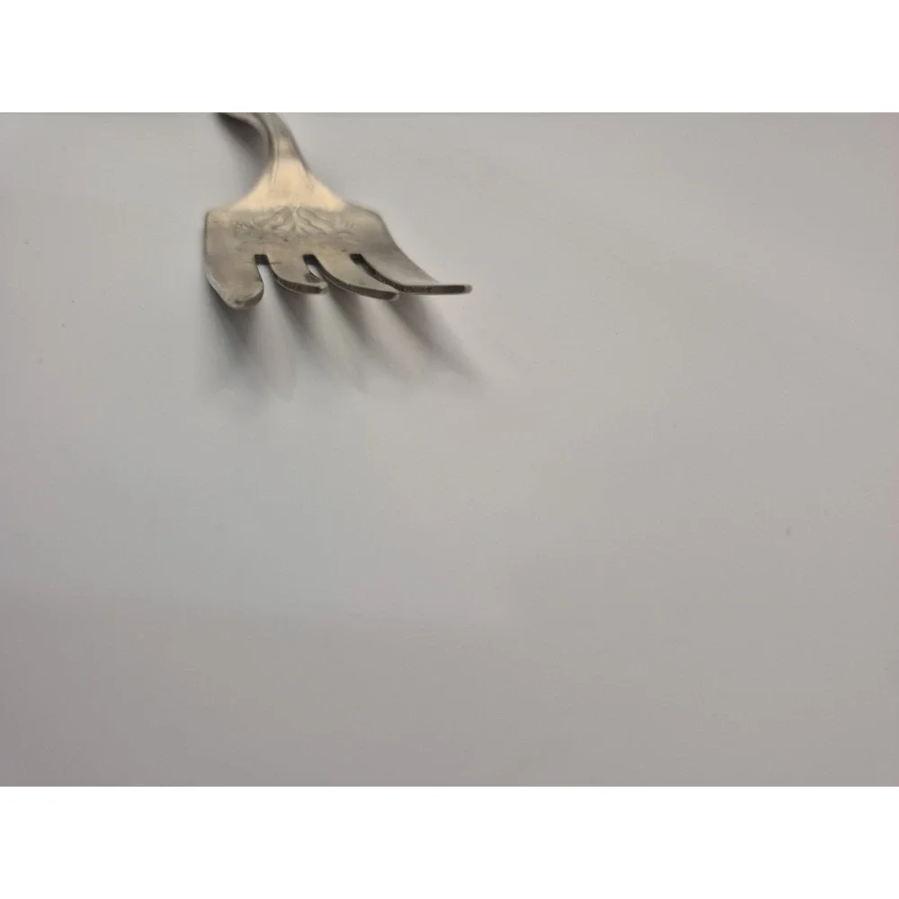 Lady Doris Serving Meat Fork Silverplate 1929 8.5 Inch Art Deco *See Pics*